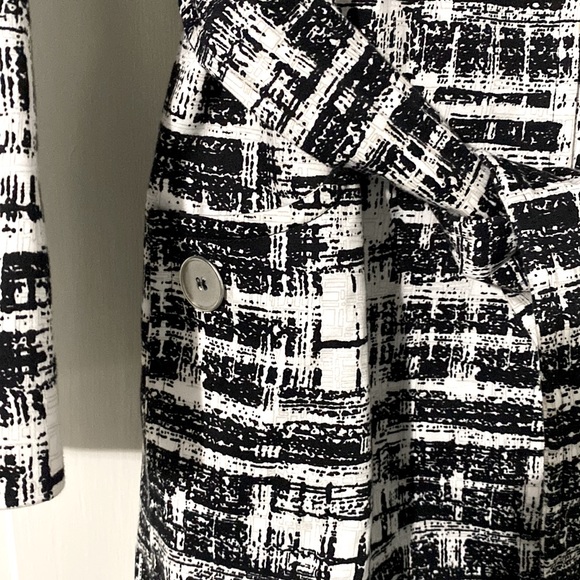 Jules & Leopold Black and White Pea Coat - Picture 6 of 8